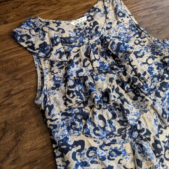 CAbi Sleeveless Silk Top Multi Color - Picture 4 of 10